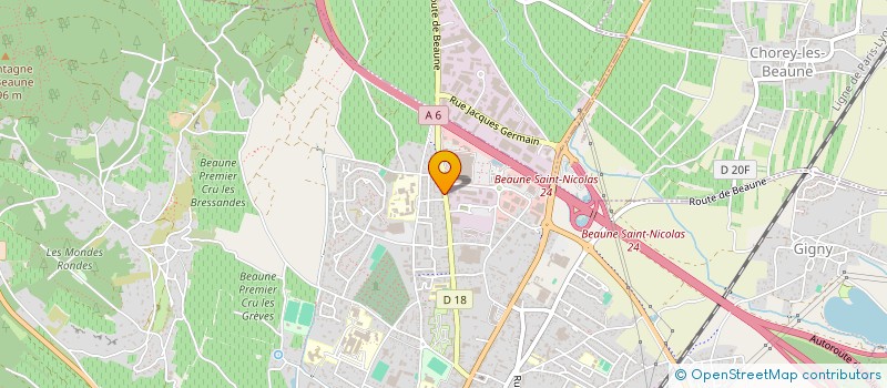 localisation de l'entreprise SCI ZGD à BEAUNE