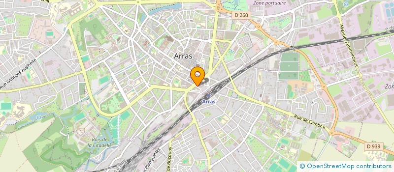 localisation de l'entreprise SCI ZH à ARRAS