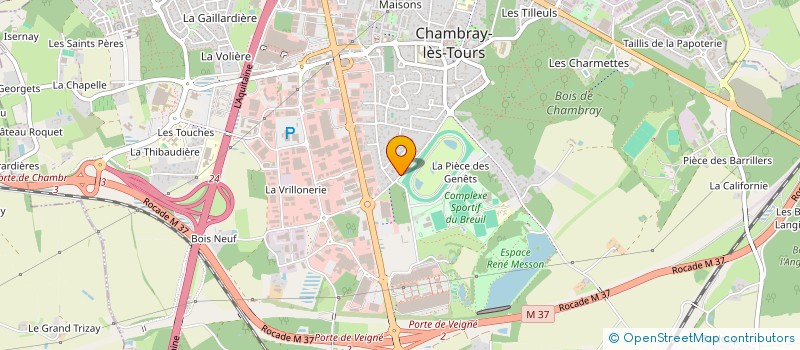 localisation de l'entreprise SCI ZH IMMO 88  CHAMBRAY-LES-TOURS