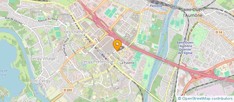 localisation de l'entreprise SCI ZH86  CERGY