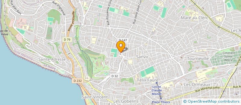 localisation de l'entreprise SCI ZHAN à LE HAVRE