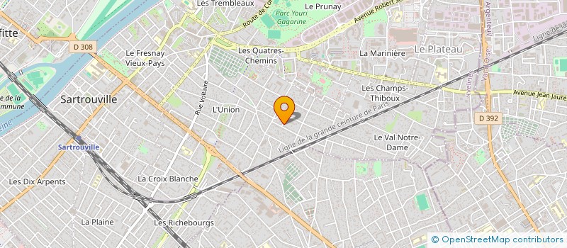 localisation de l'entreprise SCI ZHANG LIN  SARTROUVILLE