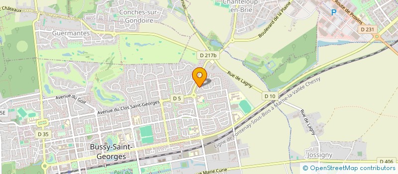 localisation de l'entreprise SCI ZHENXING  BUSSY-SAINT-GEORGES