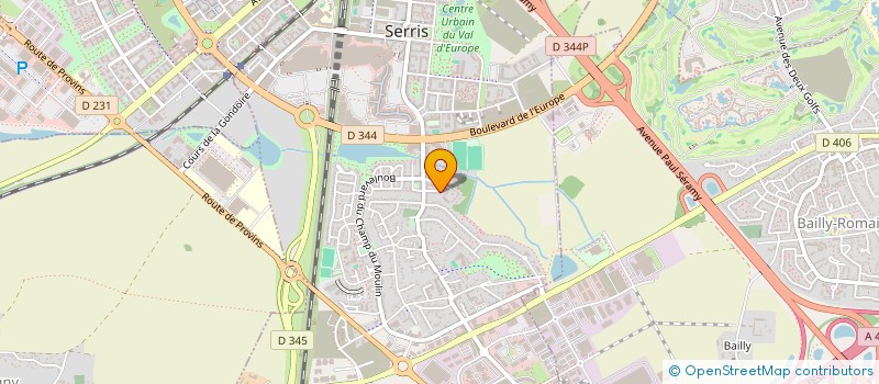 localisation de l'entreprise SCI ZHOU 77  SERRIS