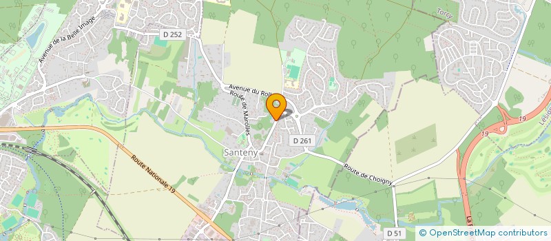 localisation de l'entreprise SCI ZHOU & WANG  SANTENY