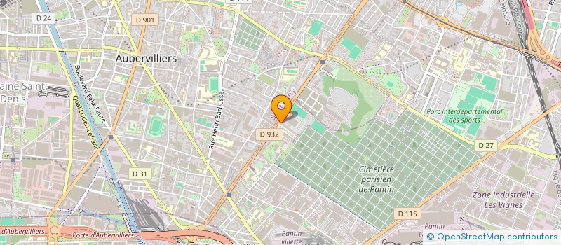 localisation de l'entreprise SCI ZHU-LIM  PANTIN