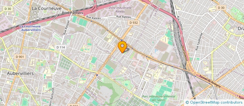 localisation de l'entreprise SCI ZHU LO86 à LA COURNEUVE