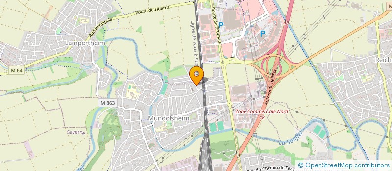 localisation de l'entreprise SCI ZIA  MUNDOLSHEIM