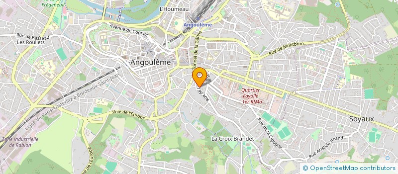 localisation de l'entreprise SCI ZIA à ANGOULEME