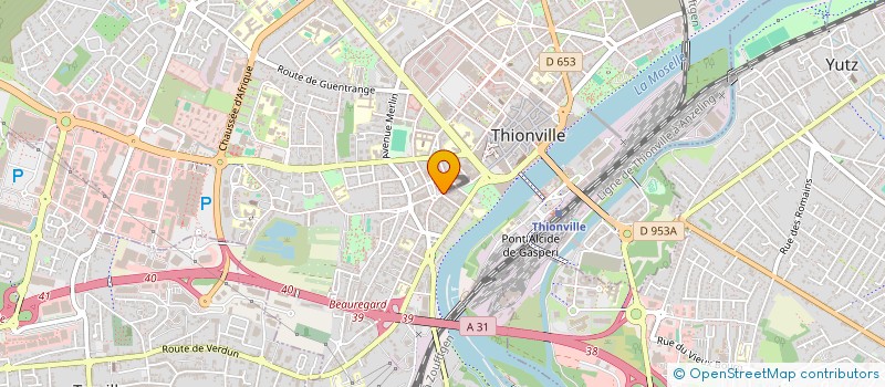 localisation de l'entreprise SCI ZIAA  THIONVILLE