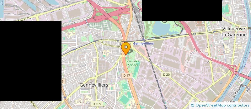 localisation de l'entreprise SCI ZIANI à GENNEVILLIERS