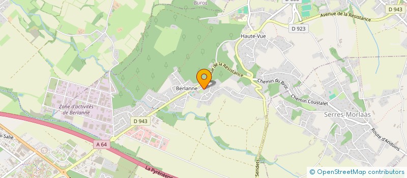 localisation de l'entreprise SCI ZIBURU ETXEA à PAU
