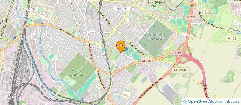 localisation de l'entreprise SCI ZIDOR à DIJON
