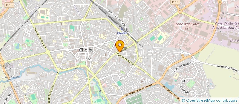 localisation de l'entreprise SCI ZIG-ZAG  CHOLET