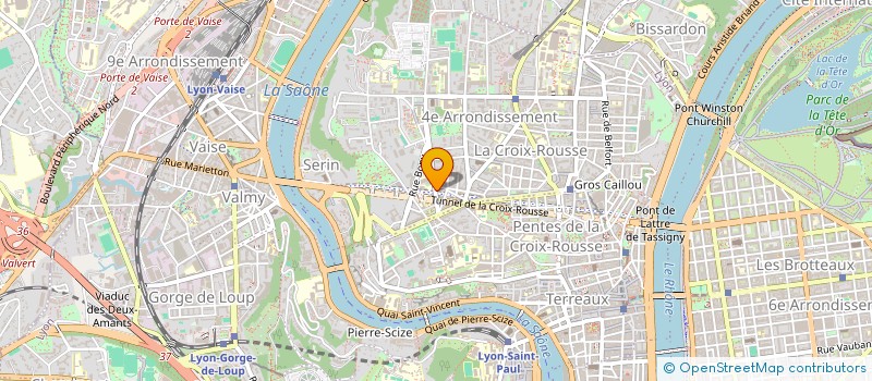 localisation de l'entreprise SCI ZIG ZAG  LYON