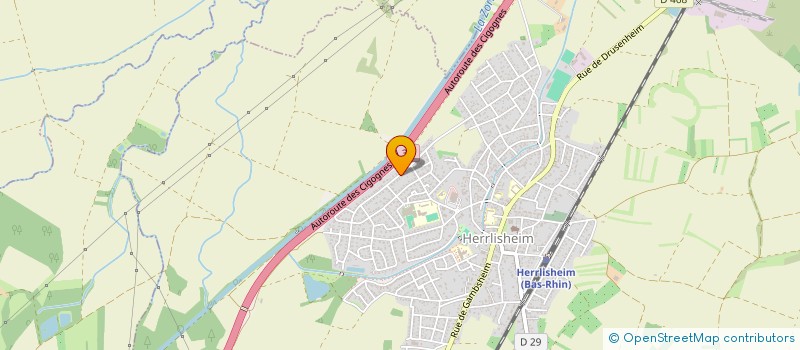 localisation de l'entreprise SCI ZIGZAG  HERRLISHEIM