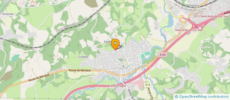 localisation de l'entreprise SCI ZIKOINAK  URRUGNE