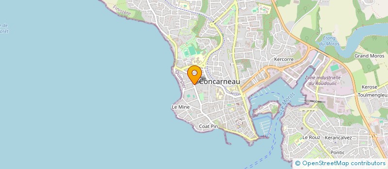 localisation de l'entreprise SCI ZILIZA  CONCARNEAU