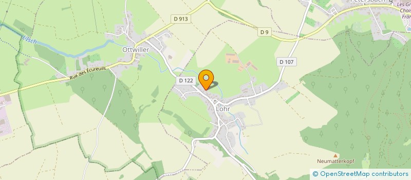 localisation de l'entreprise SCI ZIM  LOHR