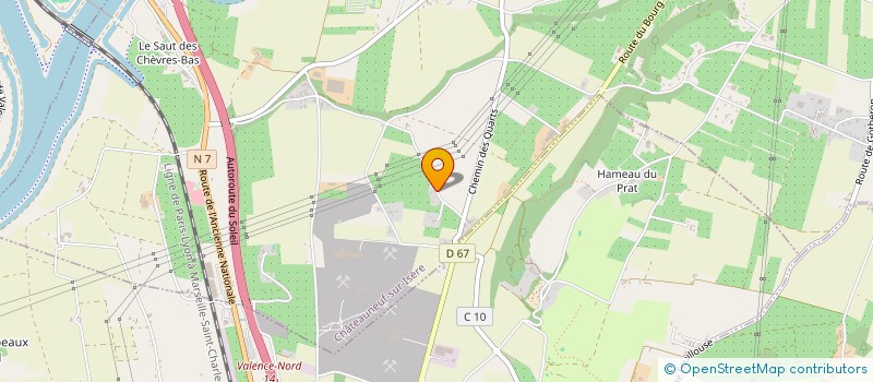 localisation de l'entreprise SCI ZIMAC  CHATEAUNEUF-SUR-ISERE