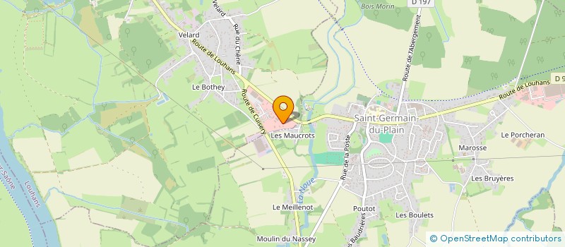 localisation de l'entreprise SCI ZIMBRIS NATALI  OUROUX-SUR-SAONE