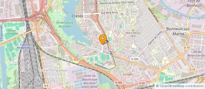 localisation de l'entreprise SCI ZIMMER à CRETEIL