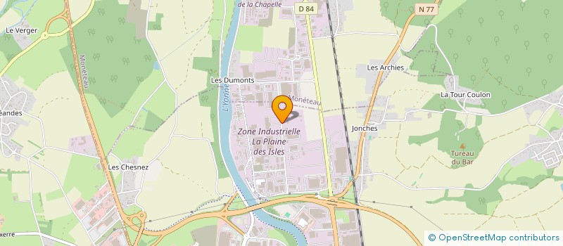 localisation de l'entreprise SCI ZIMMO à AUXERRE