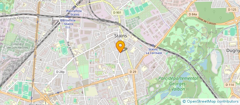 localisation de l'entreprise SCI ZIN  STAINS