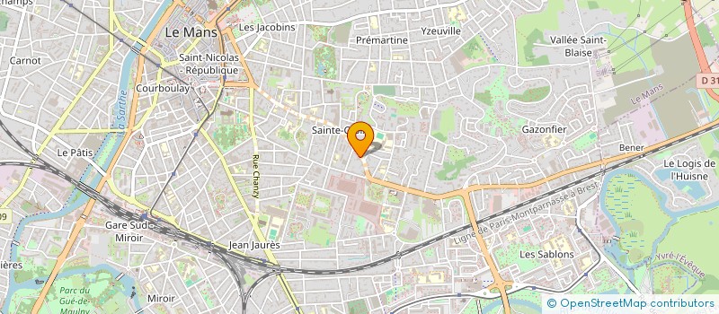 localisation de l'entreprise SCI ZIN ARAGO  LE MANS