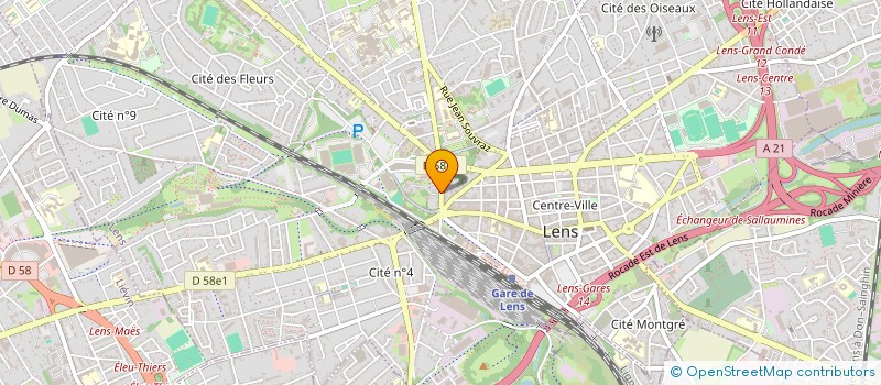 localisation de l'entreprise SCI ZINA  LENS