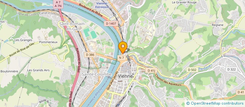 localisation de l'entreprise SCI ZINASS IMMO  VIENNE