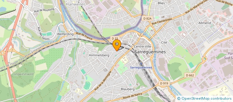 localisation de l'entreprise SCI ZINGRAFF MARC ET MONIQUE à SARREGUEMINES