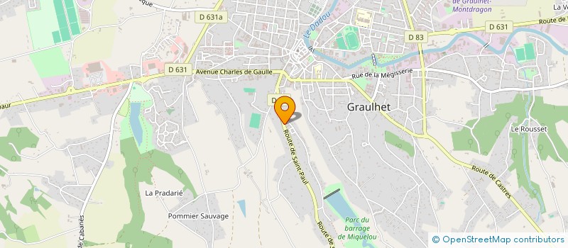 localisation de l'entreprise SCI ZINI  GRAULHET