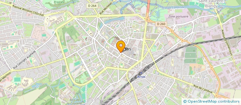 localisation de l'entreprise SCI ZINOLATI à ARRAS