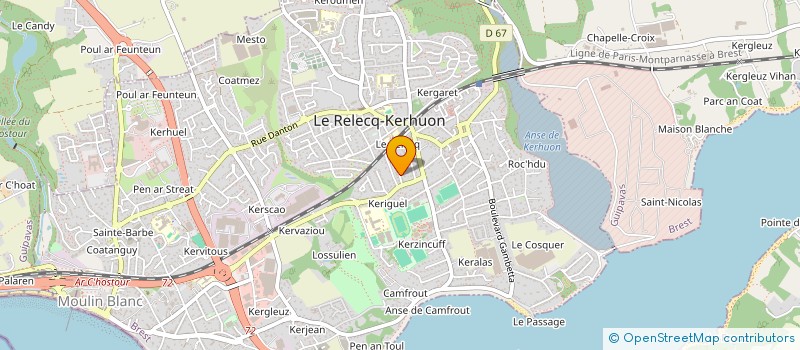 localisation de l'entreprise SCI ZINZOLIN  LE RELECQ-KERHUON
