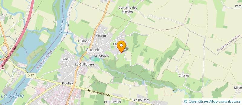 localisation de l'entreprise SCI ZIQ  GUEREINS