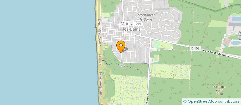 localisation de l'entreprise SCI ZIQUET  VENDAYS-MONTALIVET