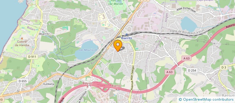localisation de l'entreprise SCI ZIRLINGA à BIARRITZ