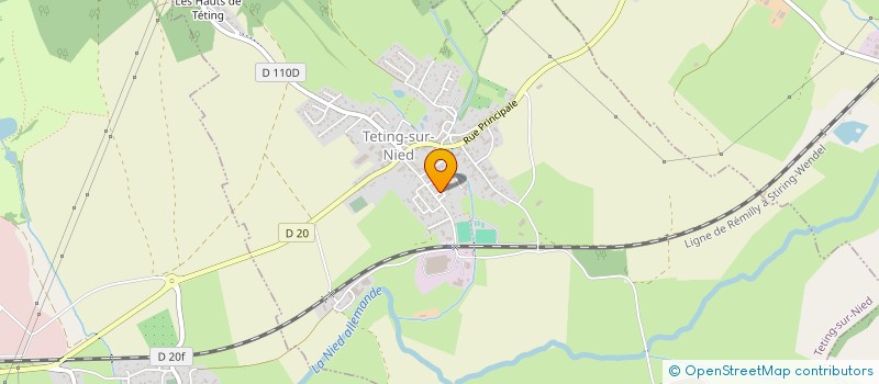 localisation de l'entreprise SCI ZIRN FRERES  TETING-SUR-NIED