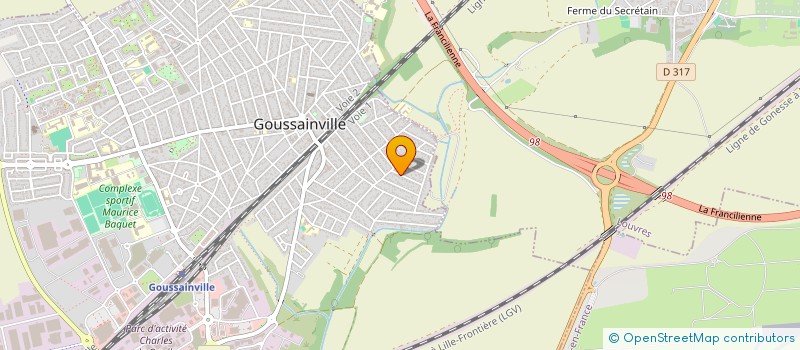 localisation de l'entreprise SCI ZISHAN à GOUSSAINVILLE