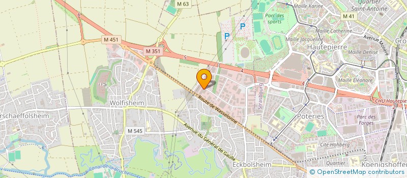 localisation de l'entreprise SCI ZITO  ECKBOLSHEIM