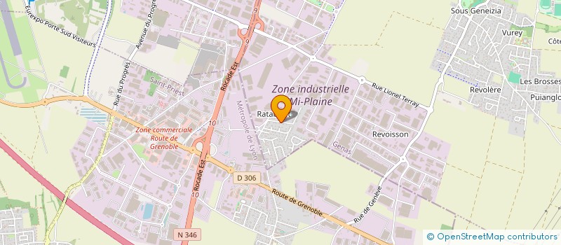 localisation de l'entreprise SCI ZITO  GENAS