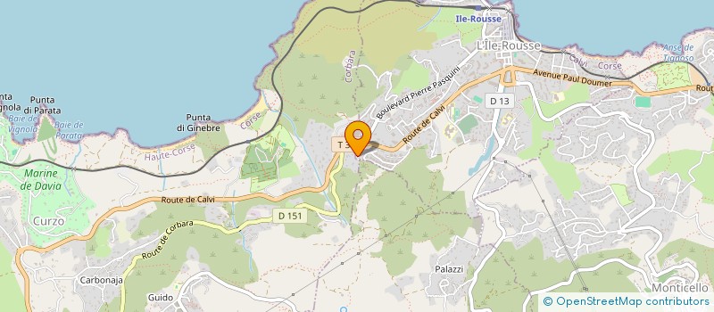 localisation de l'entreprise SCI ZITU à L'ILE ROUSSE