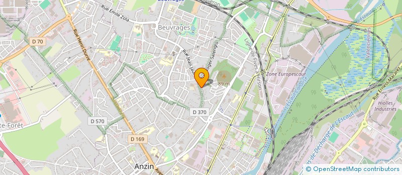 localisation de l'entreprise SCI ZIYAD  ANZIN