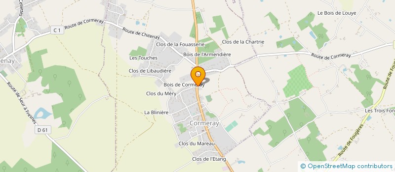 localisation de l'entreprise SCI ZM IMMO 41  CORMERAY