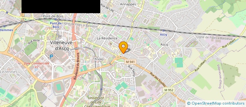 localisation de l'entreprise SCI ZMS à VILLENEUVE-D'ASCQ