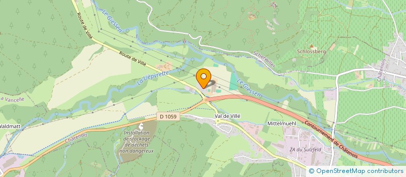 localisation de l'entreprise SCI ZNC  CHATENOIS