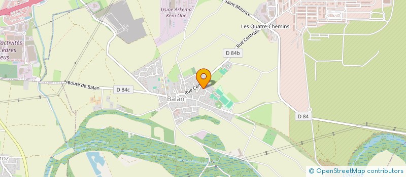 localisation de l'entreprise SCI ZOANNAPHI  BALAN