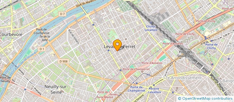 localisation de l'entreprise SCI ZOC à LEVALLOIS-PERRET
