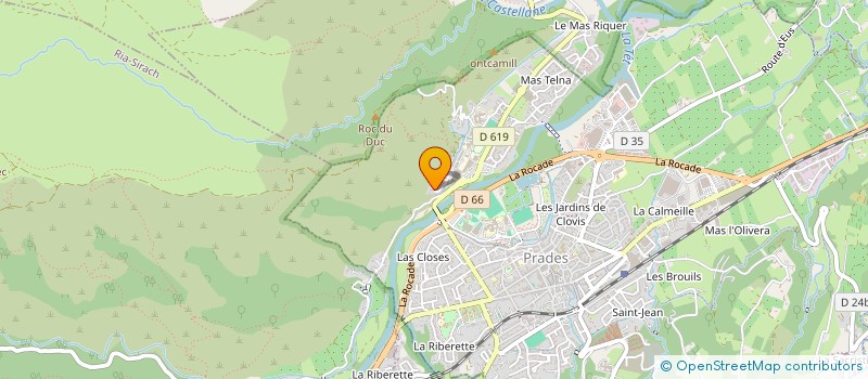 localisation de l'entreprise SCI ZOCALO  PRADES